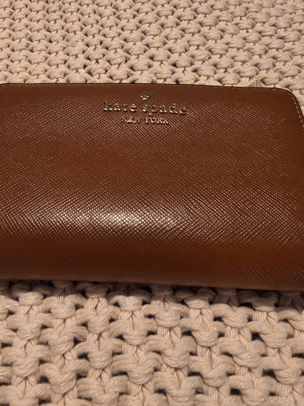 Kate Spade New York Brown Leather Zip Wallet